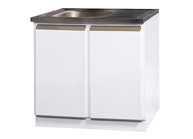 900 sink unit with stainless steel sink top